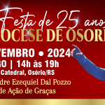 Diocese de Osório celebra Jubileu de Prata com grande festa em 10/11