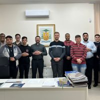 Seminaristas do Seminário São José de Gravataí visitam a Cúria Diocesana de Osório